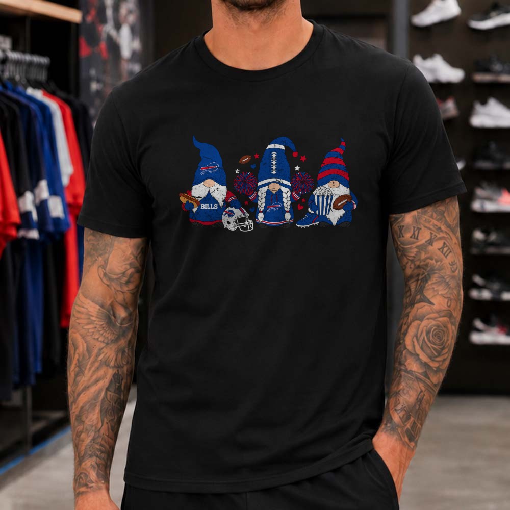 Buffalo Bills Gnome Cheerleader Tailgate Hotdog Popcorn Game Day T-Shirt Buffalo Bills Gnome Cheerleader Tailgate Hotdog Popcorn Game Day T-Shirt