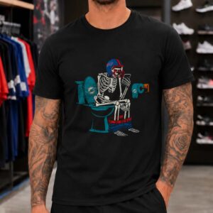 Buffalo Bills Skeleton Miami Dolphins Sucks Toilet Paper Rivalry T-Shirt