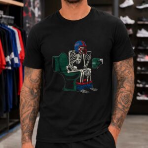 Buffalo Bills Skeleton New York Jets Sucks Toilet Paper Rivalry T-Shirt