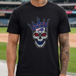 Buffalo Bills Skull King Crown Red Eyes Badass Loyal Football T-Shirt