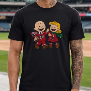 Charlie Brown Sally Peanuts Atlanta Falcons Football Fan T-Shirt