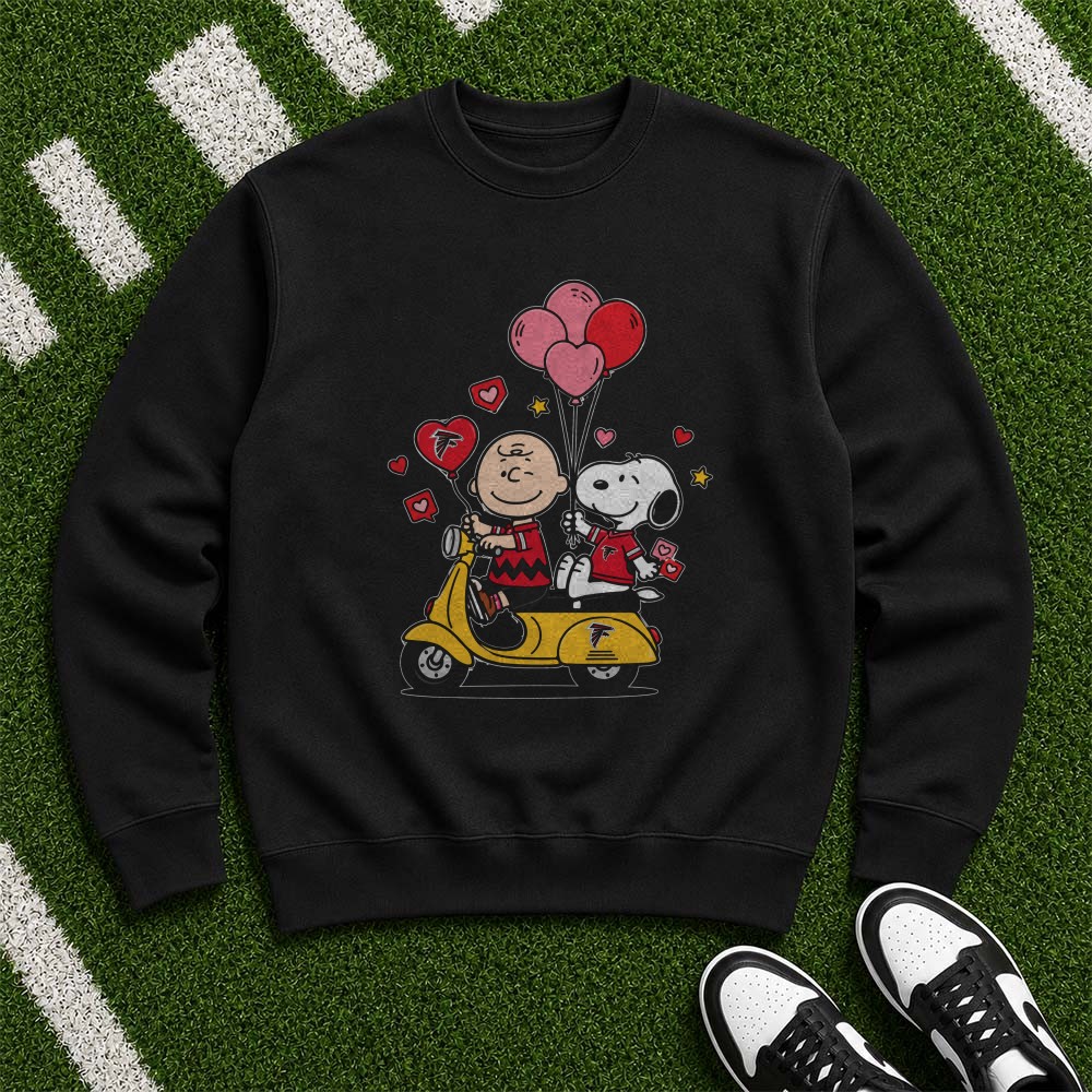 Charlie Brown Snoopy Peanuts Atlanta Falcons Valentine’s Day Heart Balloon T-Shirt Charlie Brown Snoopy Peanuts Atlanta Falcons Valentine’s Day Heart Balloon T-Shirt
