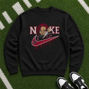 Chucky Child's Play Atlanta Falcons Horror Halloween Football Fan T-Shirt