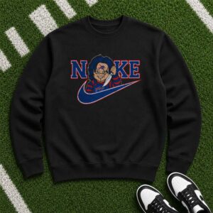 Chucky Child's Play Horror Fan Nike Parody Halloween Buffalo Bills NFL T-Shirt