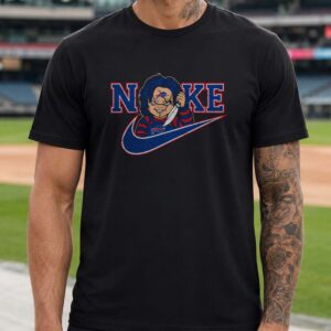 Chucky Child's Play Horror Fan Nike Parody Halloween Buffalo Bills NFL T-Shirt