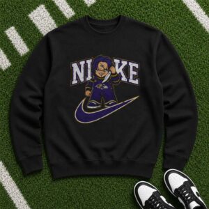Chucky Child_s Play Nike Parody Horror Fan Baltimore Ravens T-Shirt