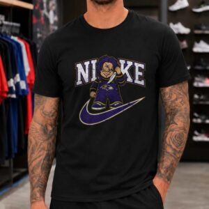Chucky Child_s Play Nike Parody Horror Fan Baltimore Ravens T-Shirt