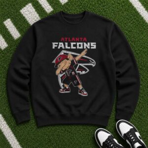 Dabbing Boy Funny Kids Youth Fan Atlanta Falcons NFL T-Shirt
