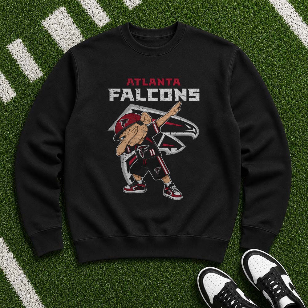 Dabbing Boy Funny Kids Youth Fan Atlanta Falcons NFL T-Shirt Dabbing Boy Funny Kids Youth Fan Atlanta Falcons NFL T-Shirt