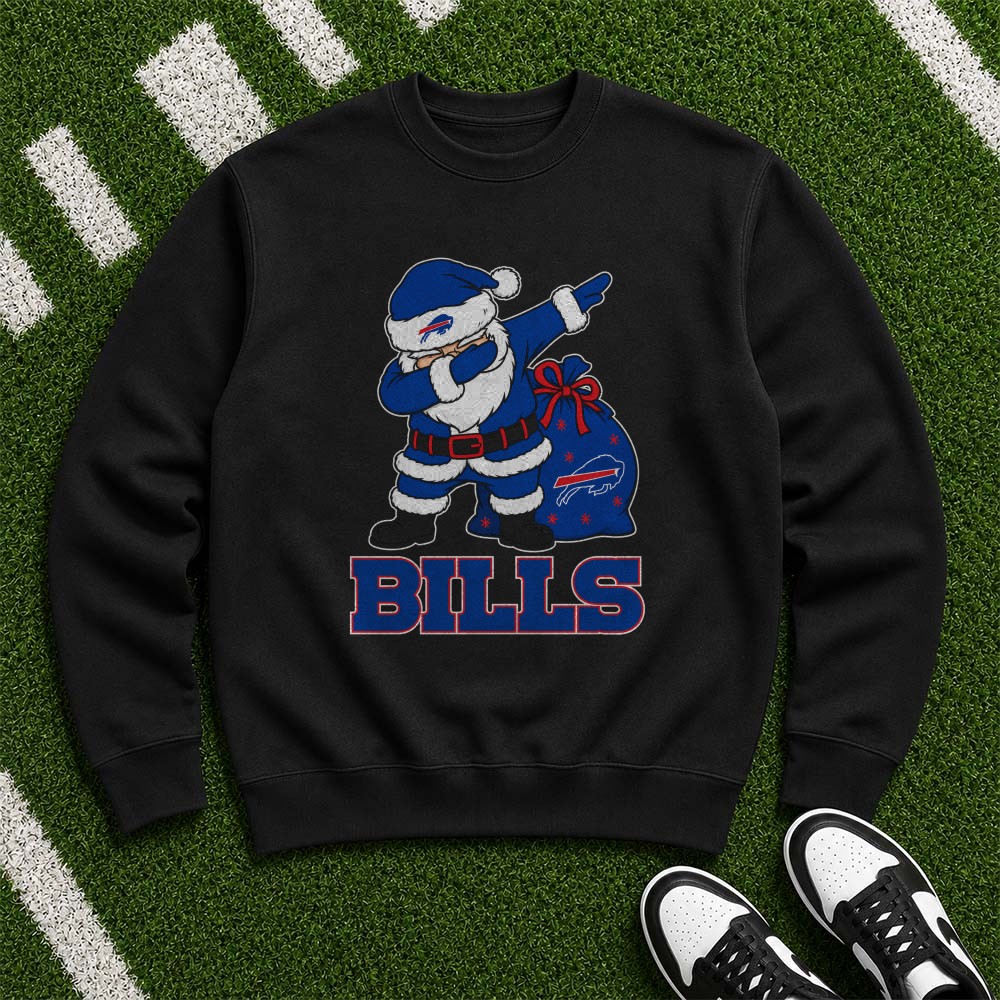 Dabbing Santa Christmas Gift Bag Fan Buffalo Bills T-Shirt Dabbing Santa Christmas Gift Bag Fan Buffalo Bills T-Shirt