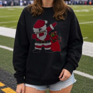 Dabbing Santa Claus Christmas Gifts Funny Atlanta Falcons NFL Fan T-Shirt