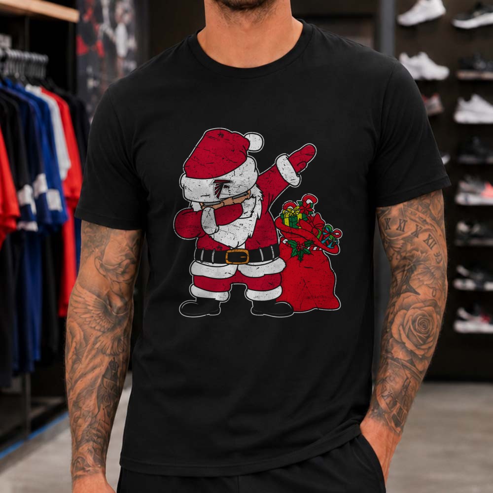 Dabbing Santa Claus Christmas Gifts Funny Atlanta Falcons NFL Fan T-Shirt Dabbing Santa Claus Christmas Gifts Funny Atlanta Falcons NFL Fan T-Shirt