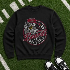 Dads With Beards Are Better Arizona Cardinals Father_s Day T-Shirt