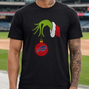 Dr. Seuss Grinch Hand Christmas Ornament Buffalo Bills Fan T-Shirt