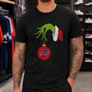 Dr. Seuss Grinch Hand Christmas Ornament Buffalo Bills Fan T-Shirt