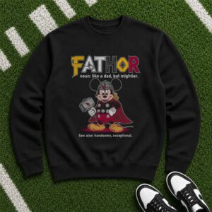 Fathor Mickey Mouse Arizona Cardinals Father_s Day T-Shirt