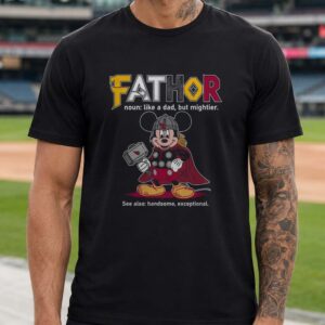 Fathor Mickey Mouse Arizona Cardinals Father_s Day T-Shirt