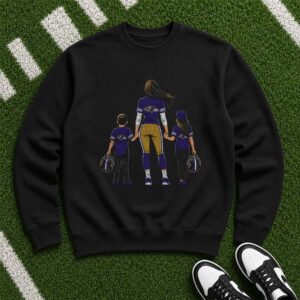 Football Mom Baltimore Ravens Son Daughter Mother_s Day Gift T-Shirt