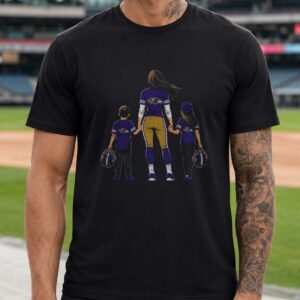 Football Mom Baltimore Ravens Son Daughter Mother_s Day Gift T-Shirt