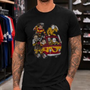 Freddy Krueger Michael Myers Jason Voorhees Chucky Ghostface Arizona Cardinals Halloween T-Shirt