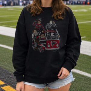 Freddy Krueger Michael Myers Leatherface Chucky Ghostface Jason Horror Squad Atlanta Falcons NFL T-Shirt