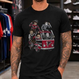 Freddy Krueger Michael Myers Leatherface Chucky Ghostface Jason Horror Squad Atlanta Falcons NFL T-Shirt