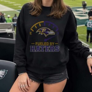 Fueled By Haters Fuel Gauge Badass Baltimore Ravens Fan T-Shirt