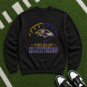 Fueled By Haters Fuel Gauge Badass Baltimore Ravens Fan T-Shirt
