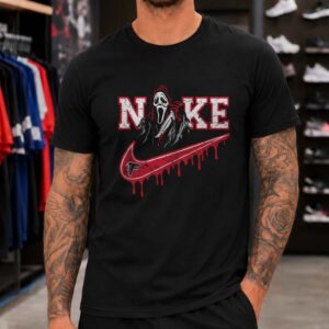 Ghostface Scream Atlanta Falcons Horror Halloween Football Fan T-Shirt