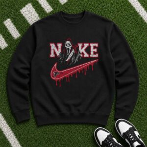 Ghostface Scream Atlanta Falcons Horror Halloween Football Fan T-Shirt