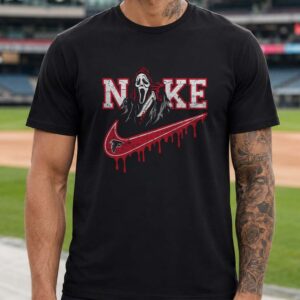 Ghostface Scream Atlanta Falcons Horror Halloween Football Fan T-Shirt