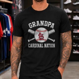 Grandpa Cardinal Nation St. Louis Cardinals Shirt Gift for Cardinals Grandfather