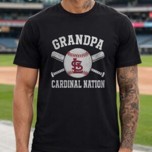 Grandpa Cardinal Nation St. Louis Cardinals Shirt Gift for Cardinals Grandfather