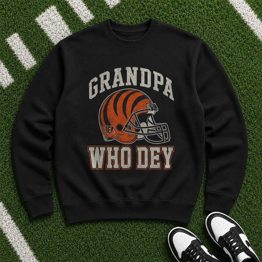 Grandpa Cincinnati Bengals Who Dey Shirt Grandpa Cincinnati Bengals Who Dey Shirt