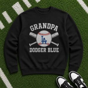Grandpa Dodger Blue Los Angeles Dodgers Shirt Gift for Dodgers Grandfather