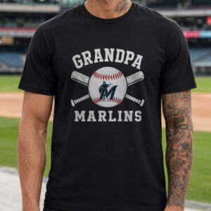 Grandpa Marlins Miami Marlins Shirt Gift for Marlins Grandfather