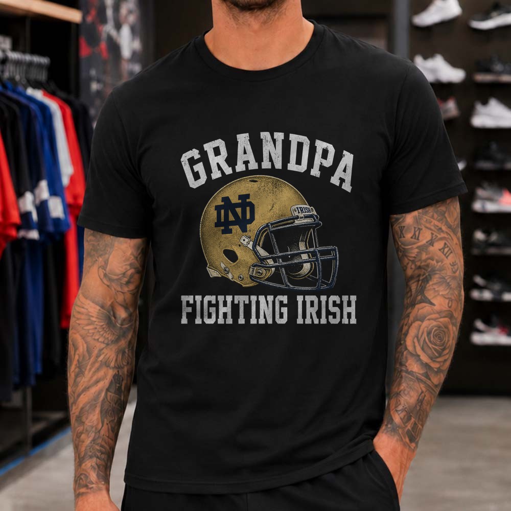 Grandpa Notre Dame Fighting Irish Shirt Grandpa Notre Dame Fighting Irish Shirt