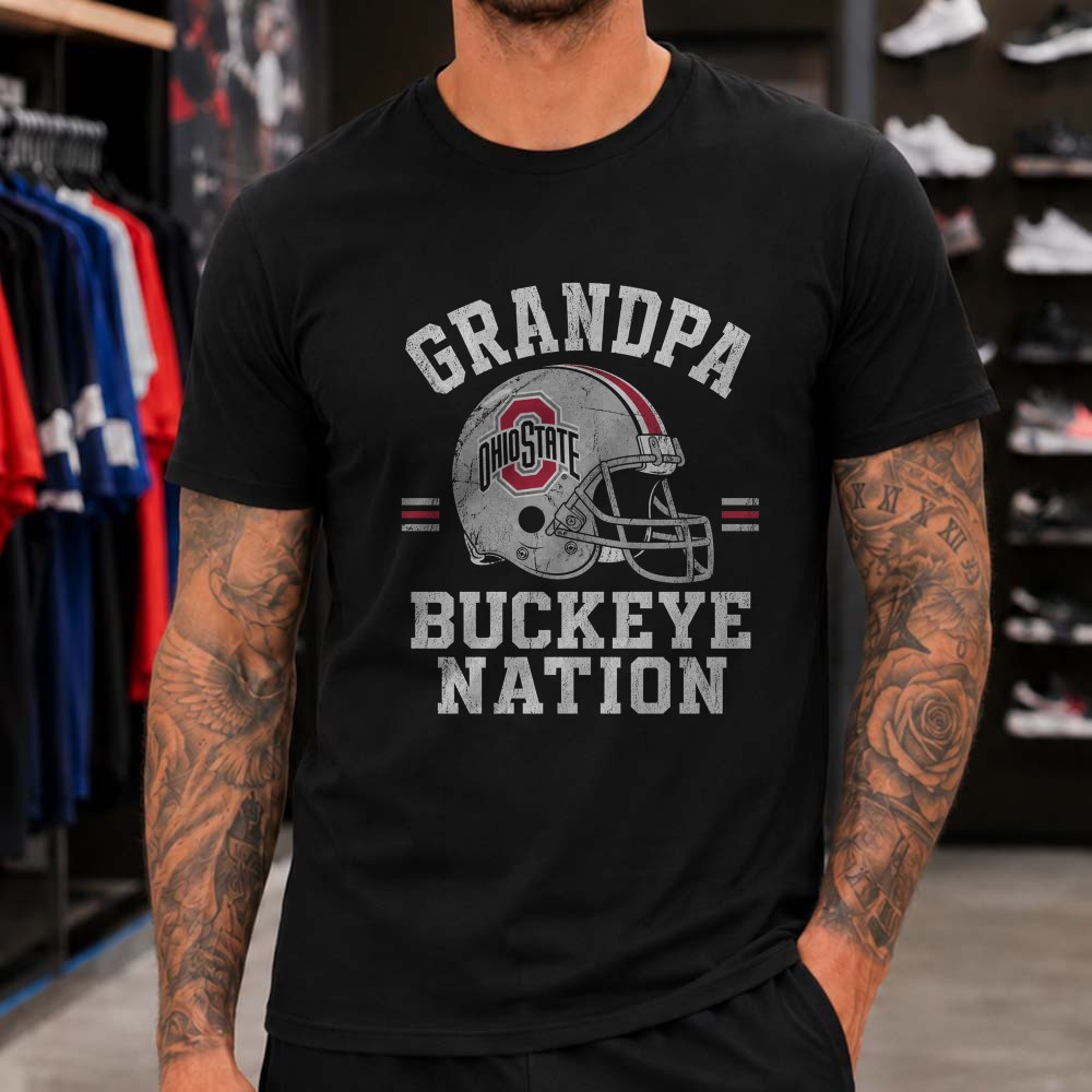 Grandpa Ohio State Buckeye Nation Shirt Grandpa Ohio State Buckeye Nation Shirt