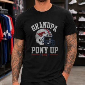 Grandpa SMU Mustangs Shirt