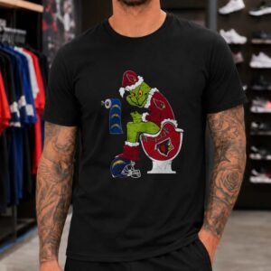 Grinch Arizona Cardinals Using LA Chargers As Toilet Paper Funny Christmas T-Shirt