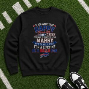 Happy For A Lifetime Buffalo Bills Loyal Football Supporter T-Shirt
