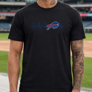 Heartbeat Lifeline Fan Buffalo Bills T-Shirt