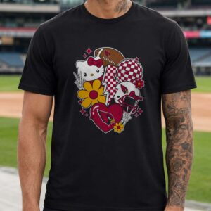 Hello Kitty Arizona Cardinals Football Fan Cute Collage T-Shirt