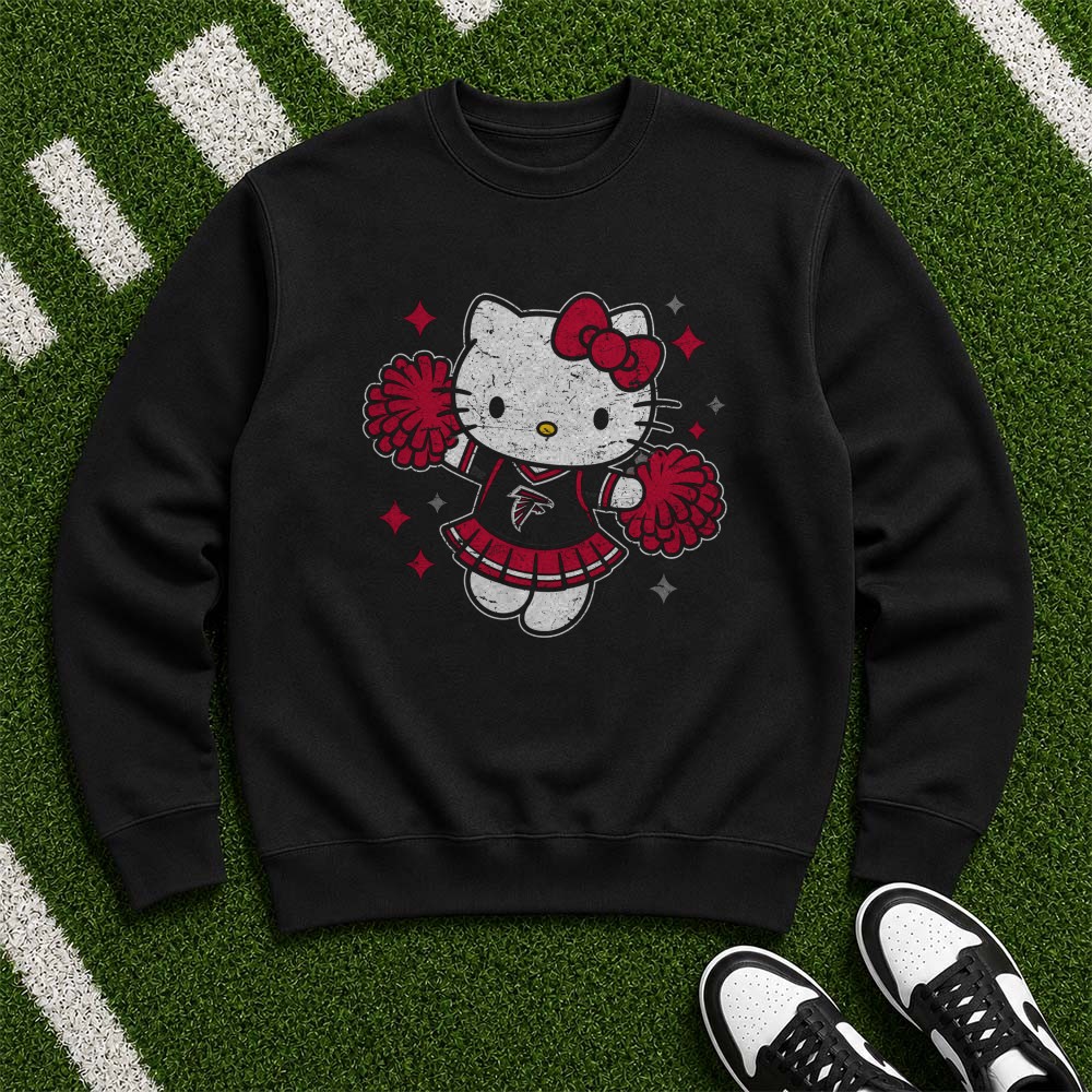 Hello Kitty Atlanta Falcons Cheerleader Football Fan T-Shirt Hello Kitty Atlanta Falcons Cheerleader Football Fan T-Shirt