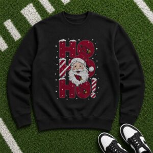 Ho Ho Ho Arizona Cardinals Santa Claus Christmas Holiday Football Fan T-Shirt