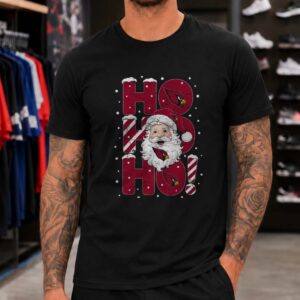Ho Ho Ho Arizona Cardinals Santa Claus Christmas Holiday Football Fan T-Shirt