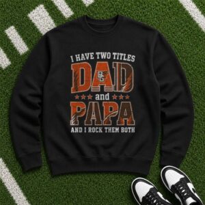 I Have Two Titles Dad And Papa Bowling Green Falcons Shirt
