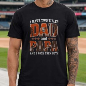 I Have Two Titles Dad And Papa Bowling Green Falcons Shirt