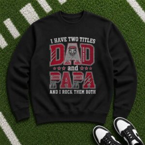 I Have Two Titles Dad And Papa New Mexico Lobos Shirt