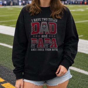 I Have Two Titles Dad And Papa New Mexico Lobos Shirt